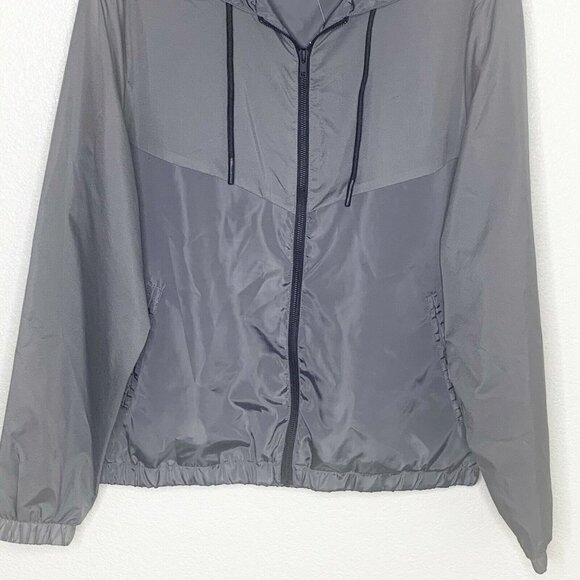 Sovereign Code NWT $98 Men's Charcoal Gray Hooded Windbreaker Jacket - Picture 5 of 6